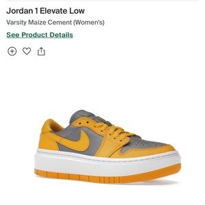 Jordan 1 Elevate Low
Varsity Maize Cement (Women's)